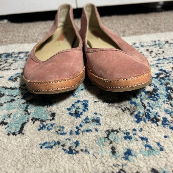 FRYE Blush Pink Soft Suede Slip On Ballet Flat 7.5 - Picture 4 of 9